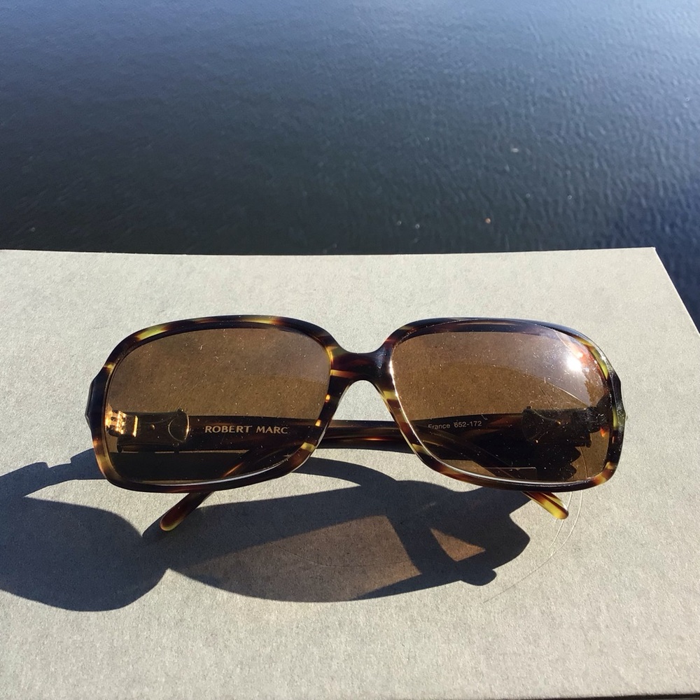 Robert Marc Bold Tortoise Frame Sunglasses Handmade in France 652-172